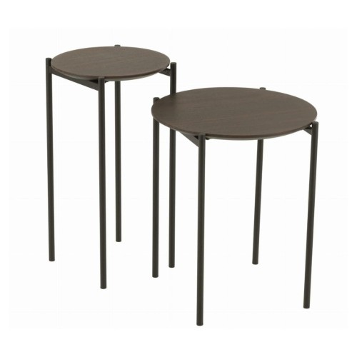 stoliki dark brown zestaw 2 j-line