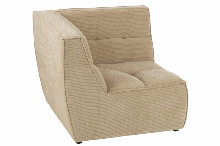 sofa narożnik modułowy ciemno beżowy j-line