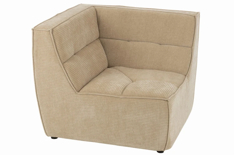 sofa narożnik modułowy ciemno beżowy j-line