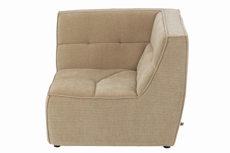 sofa narożnik modułowy ciemno beżowy j-line