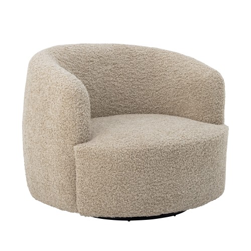 fotel obrotowy lounge bocca nature bloomingville