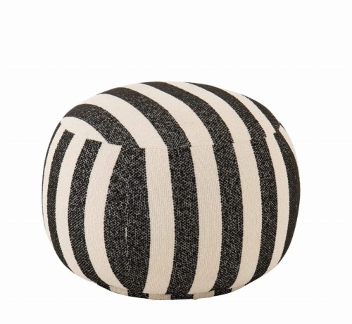 pufa w pasy black white j-line