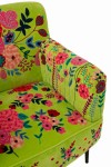 fotel boho flowers green j-line