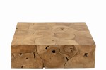 stolik kawowy puzzle drewno tekowe j-line