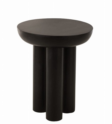 stolik boczny trio z drewna mango black j-line