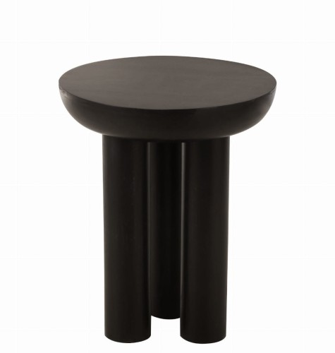 stolik boczny trio z drewna mango black j-line