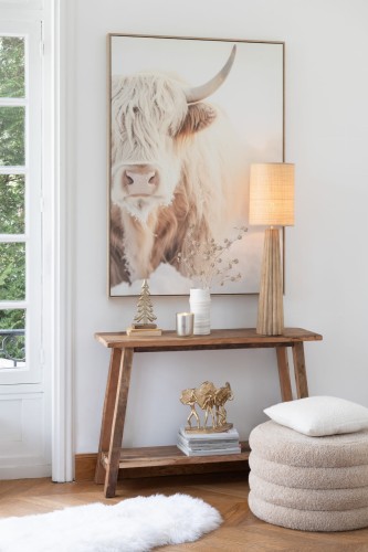 konsola drewniana w stylu rustic j-line