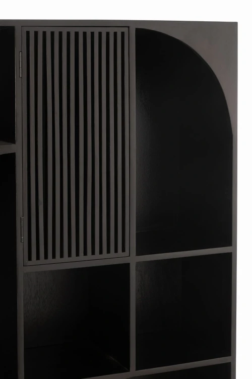 regał mode mango wood mdf black j-line