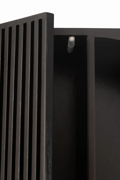 regał mode mango wood mdf black j-line