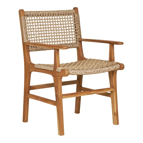krzesło derby z podłokietnikami teak natural house nordic