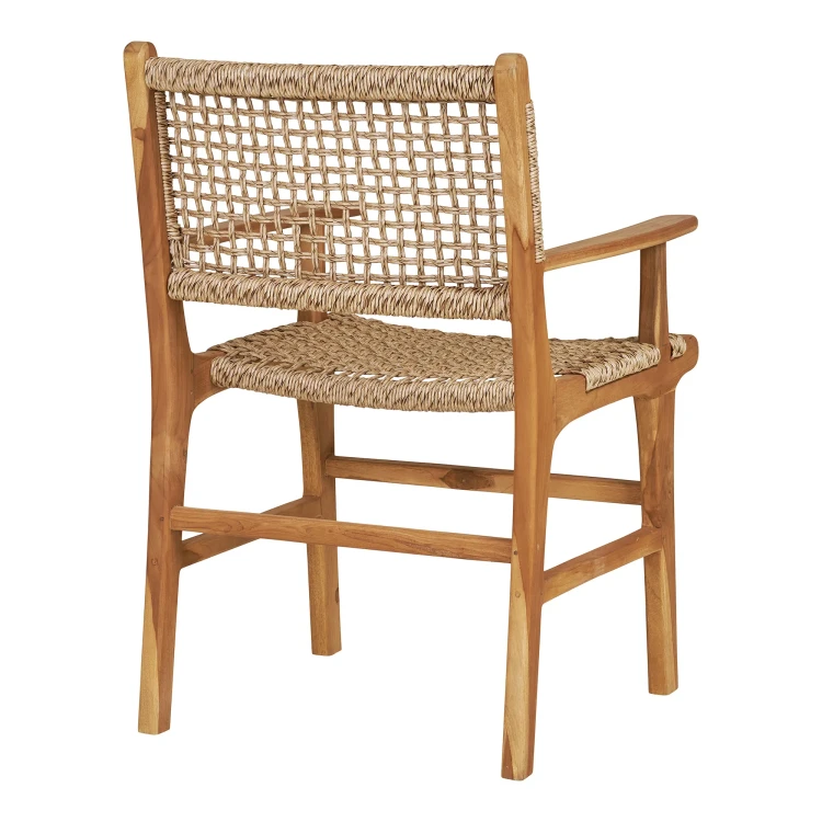 krzesło derby z podłokietnikami teak natural house nordic