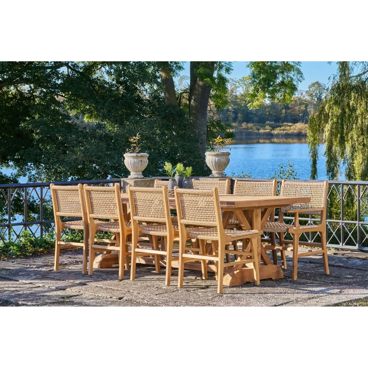 krzesło derby z podłokietnikami teak natural house nordic