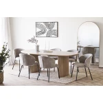 krzesło safira do jadalni boucle beige house nordic