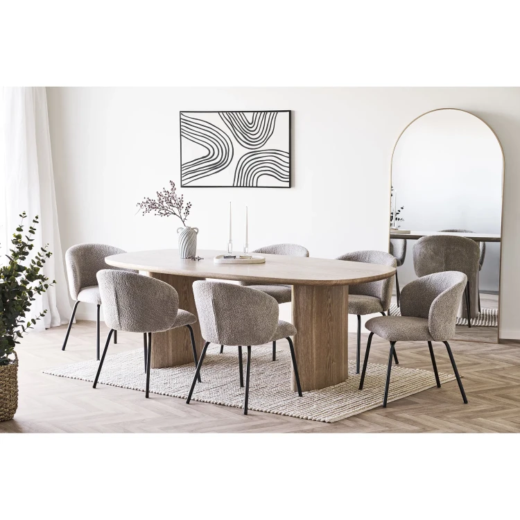 krzesło safira do jadalni boucle beige house nordic