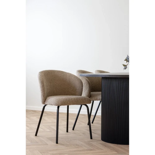 krzesło safira do jadalni boucle beige house nordic