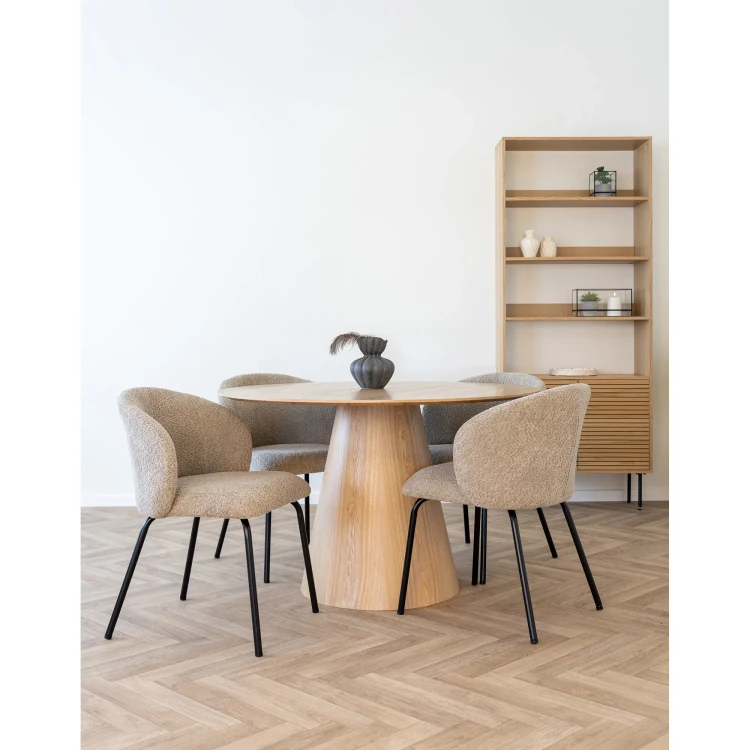 krzesło safira do jadalni boucle beige house nordic