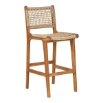 krzesło barowe hoker derby teak natural house nordic