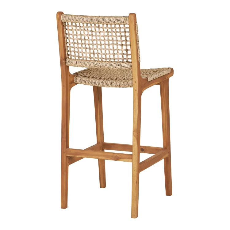 krzesło barowe hoker derby teak natural house nordic