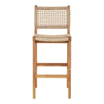 krzesło barowe hoker derby teak natural house nordic