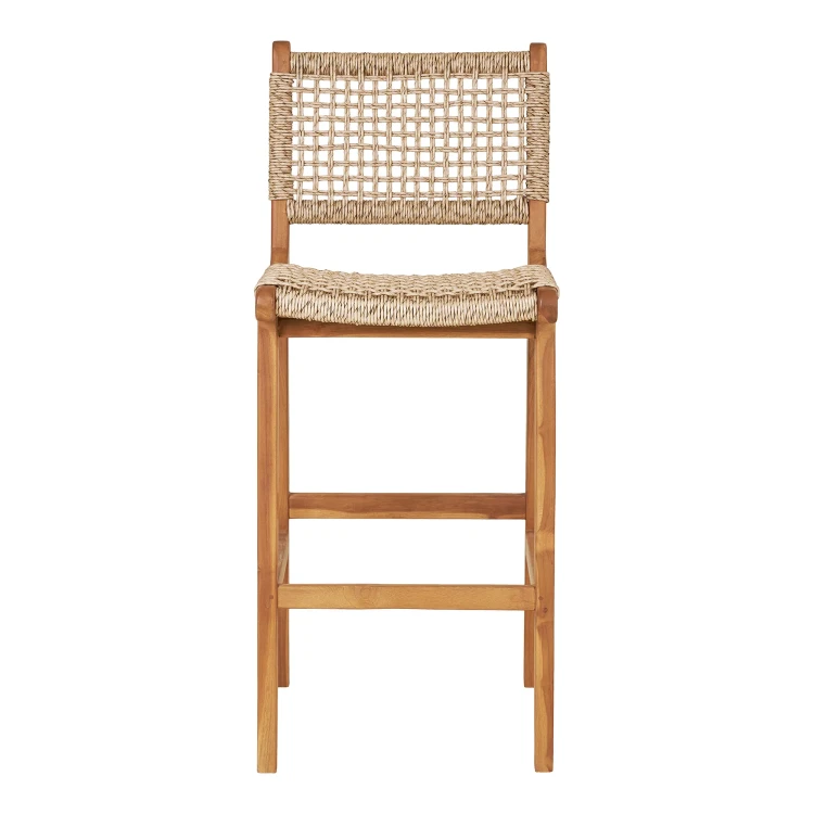 krzesło barowe hoker derby teak natural house nordic