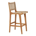 krzesło barowe hoker derby teak natural house nordic