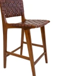 krzesło barowe hoker perugia leather brown house nordic