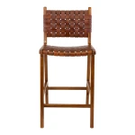 krzesło barowe hoker perugia leather brown house nordic