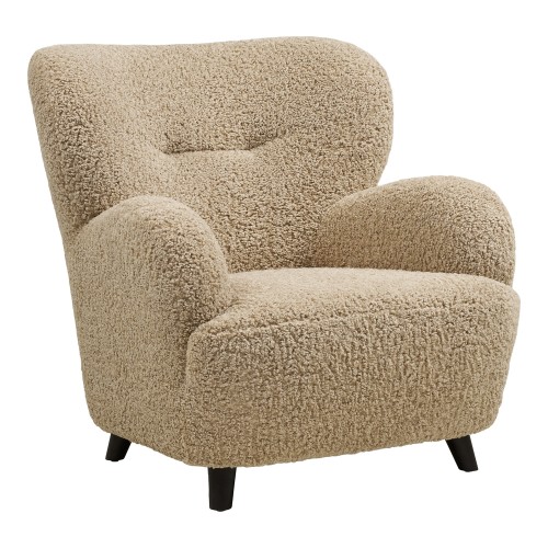 fotel lounge lunaro light brown house nordic