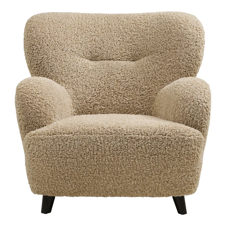 fotel lounge lunaro light brown house nordic