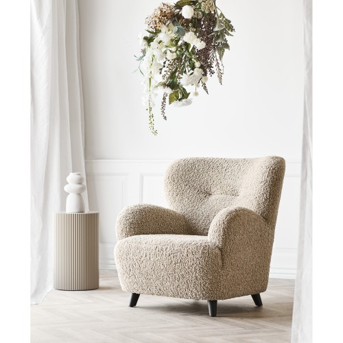 fotel lounge lunaro light brown house nordic