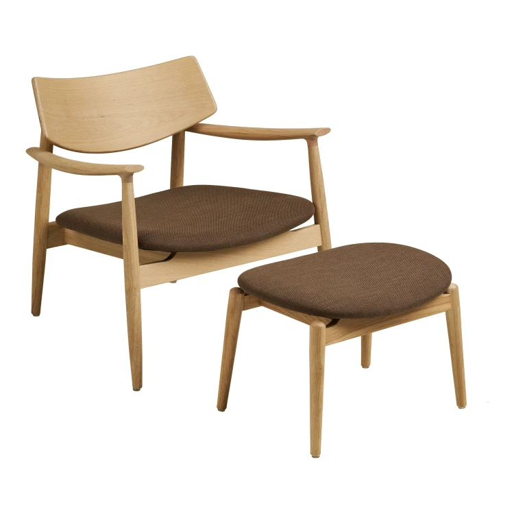 fotel olvera z podnóżkiem natural brown house nordic
