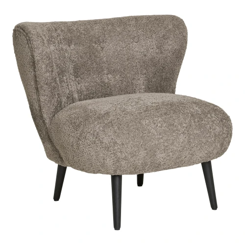 fotel lounge covelo boucle brown house nordic