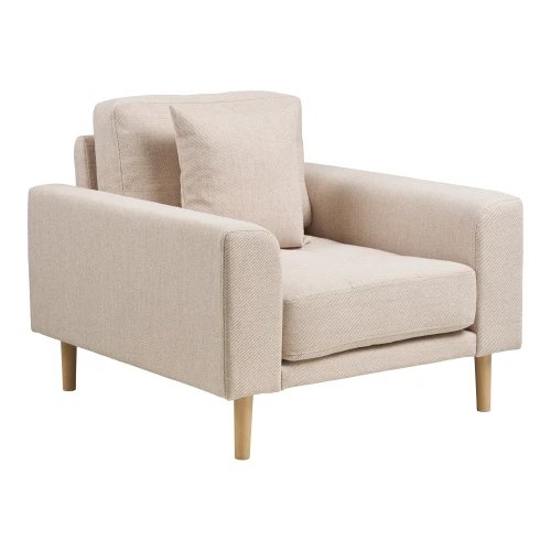 fotel lounge lido w kolorze piaskowym ecru  house nordic