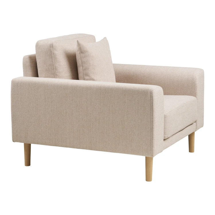 fotel lounge lido w kolorze piaskowym ecru  house nordic