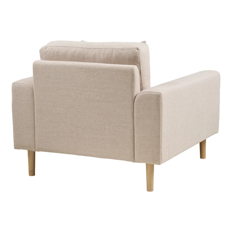 fotel lounge lido w kolorze piaskowym ecru  house nordic