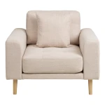 fotel lounge lido w kolorze piaskowym ecru  house nordic