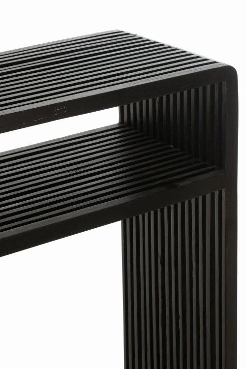 konsole drewniane czarne zestaw 2 j-line