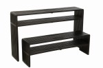 konsole drewniane czarne zestaw 2 j-line
