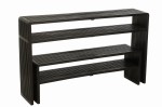 konsole drewniane czarne zestaw 2 j-line