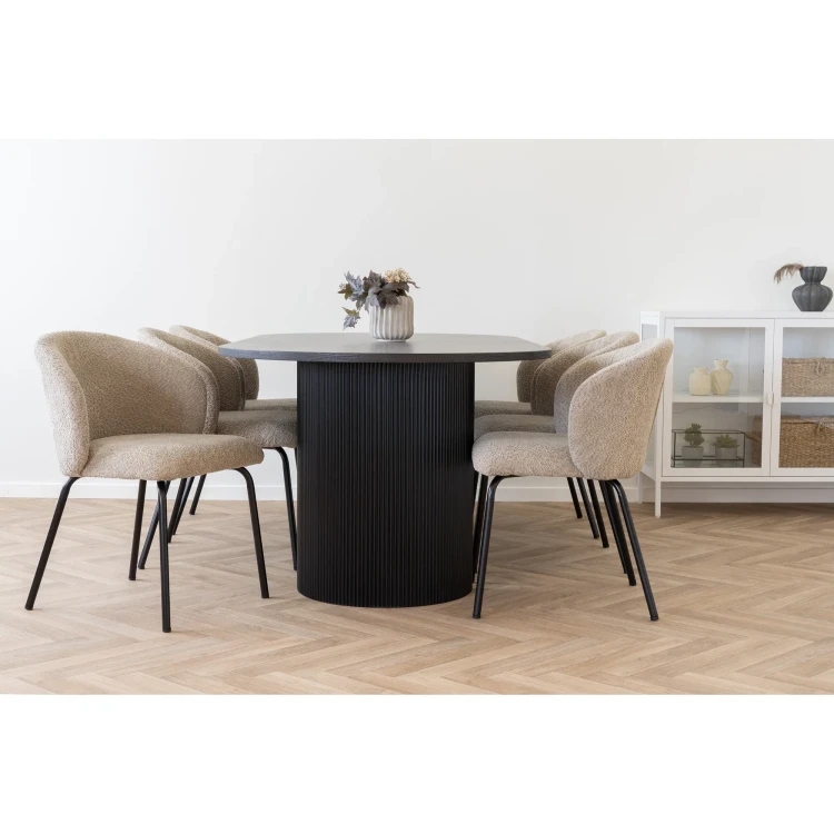 stół do jadalni boavista dark brown house nordic