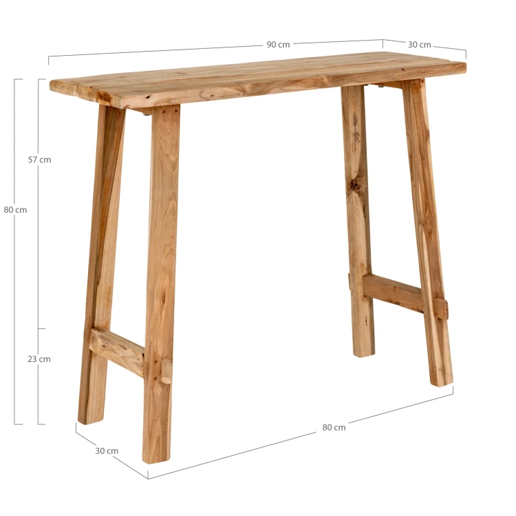 konsola girona teak natural house nordic