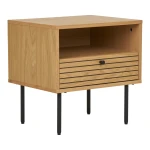 stolik nocny boczny kyoto natural black legs house nordic