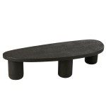 stolik kawowy Organic minimalistyczny czarny
