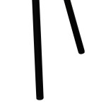 Krzesło minimalistyczne do jadalni Nanna czarne