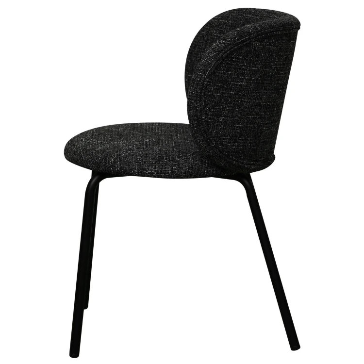 Krzesło minimalistyczne do jadalni Nanna czarne