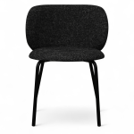 Krzesło minimalistyczne do jadalni Nanna czarne