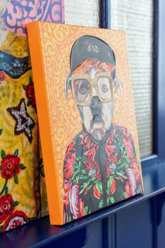 obraz typu popart pies dog