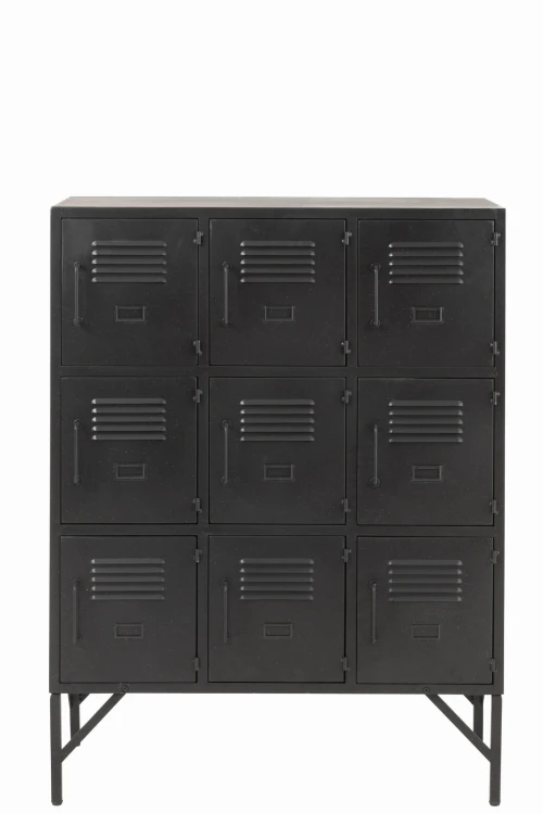 komoda metalowa storage czarna j-line
