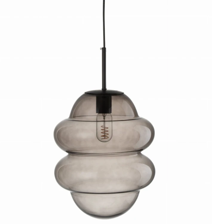 lampa sufitowa honey spoon glass szara