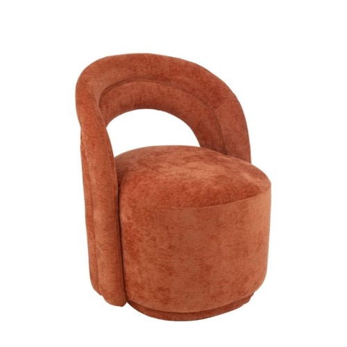 fotel Accent textile orange rust j-line.jpg